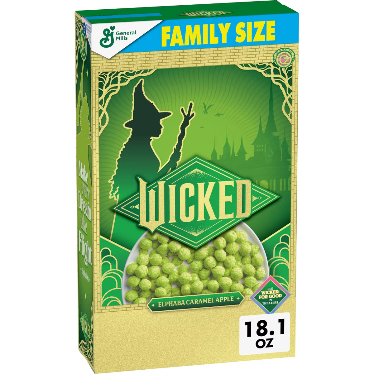 Wicked Elphaba Caramel Apple Cereal