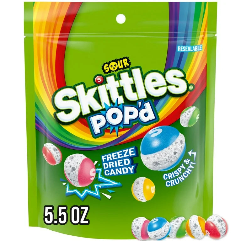Skittles Pop’d Sour (Freeze Dried)
