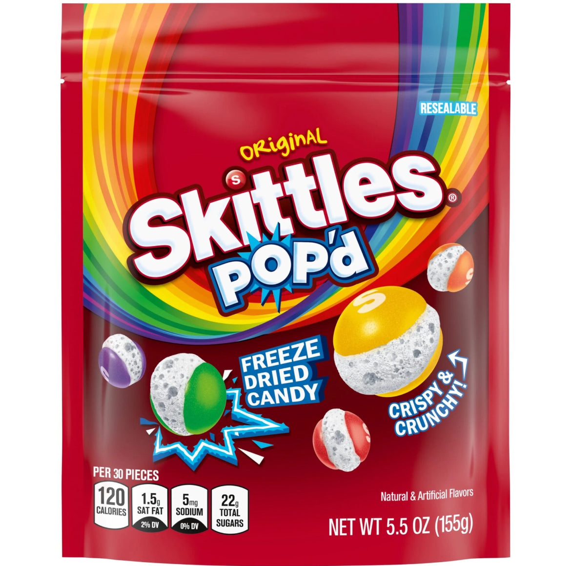 Skittles Pop’d Original (Freeze Dried)