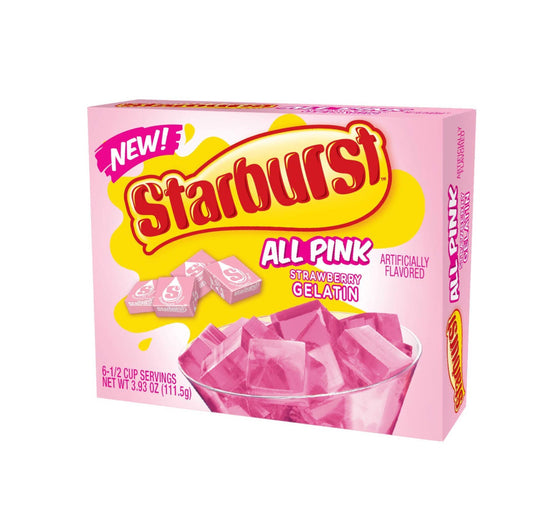 Starburst All Pink Strawberry Gelatin Mix