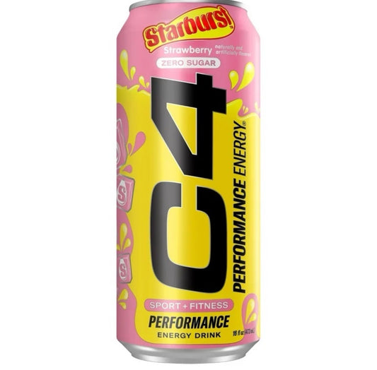 C4 Strawberry Starburst Energy Drink (Zero Sugar)