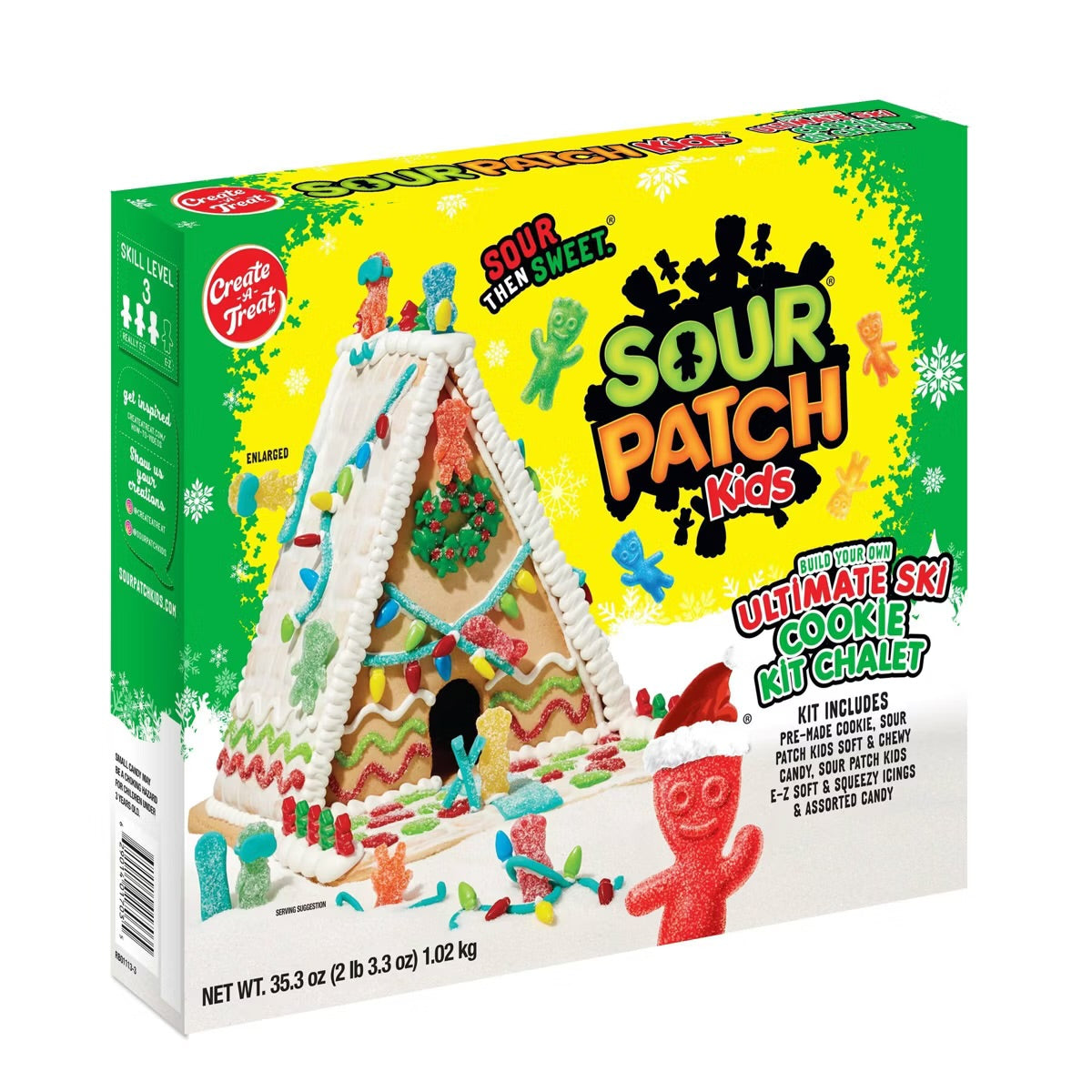 Sour Patch Kids Ski-chalet Christmas kit