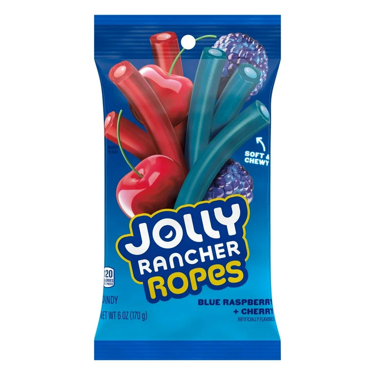 Jolly Rancher Ropes Blue Raspberry and Cherry