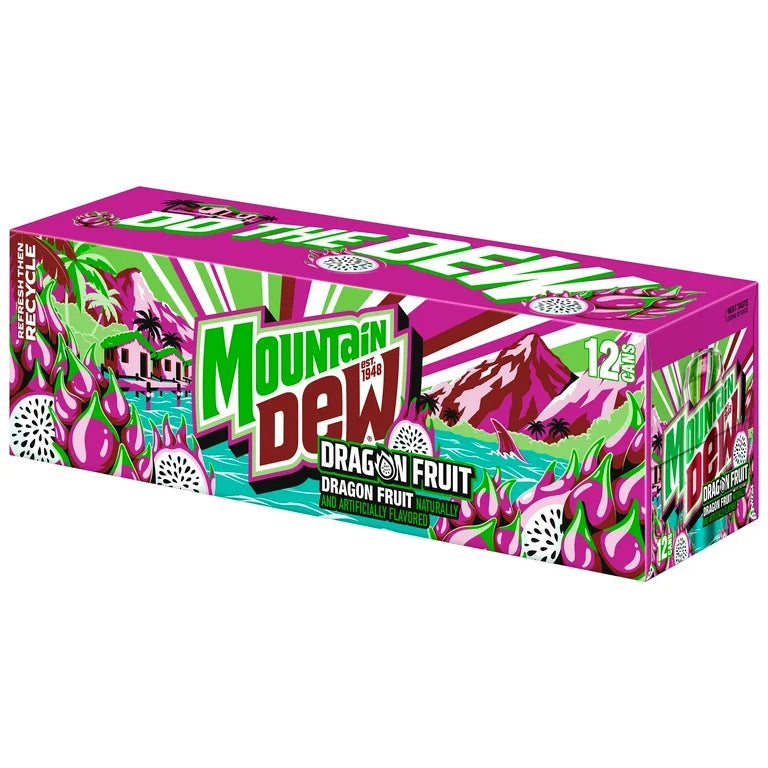 Mountain Dew Dragon Fruit Soda (Lata)