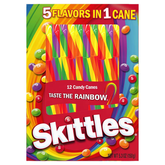 Skittles Candy Cane
