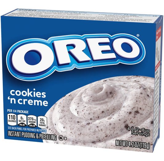Oreo Cookies ‘N Creme Instant Pudding