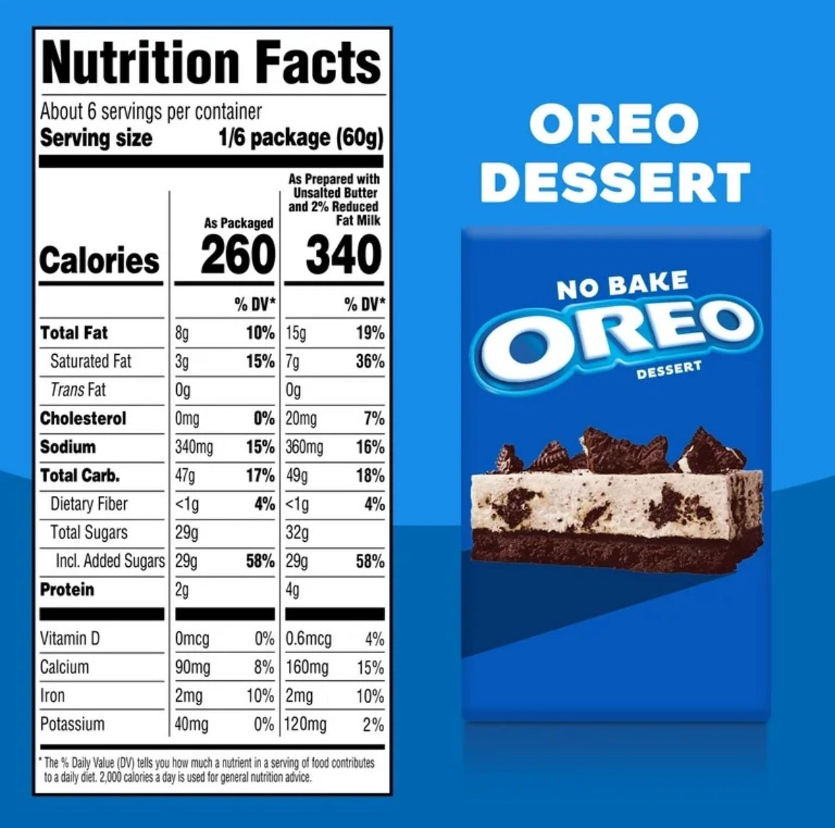 Jell-O No bake Oreo Dessert Kit