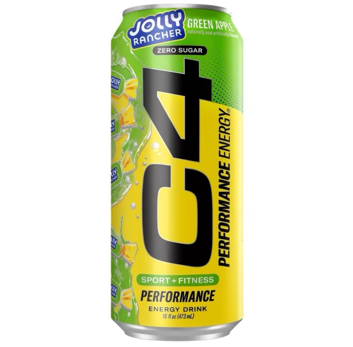C4 Jolly Rancher Green Apple Energy Drink (Zorro Sugar)