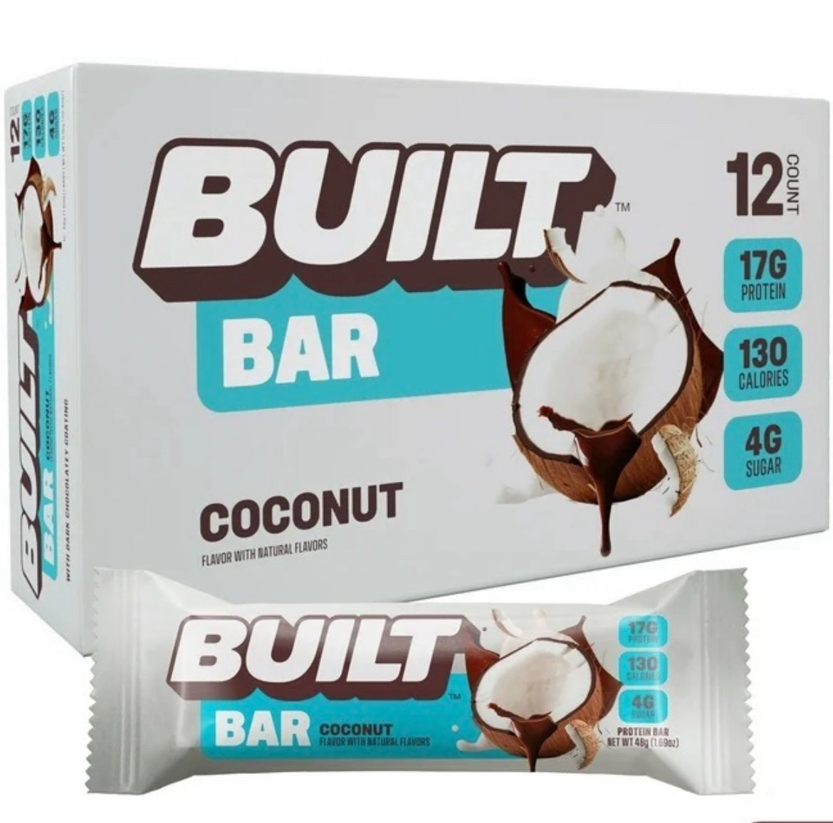 BUILT Bar Coconut (Barrita Individual de Proteína)