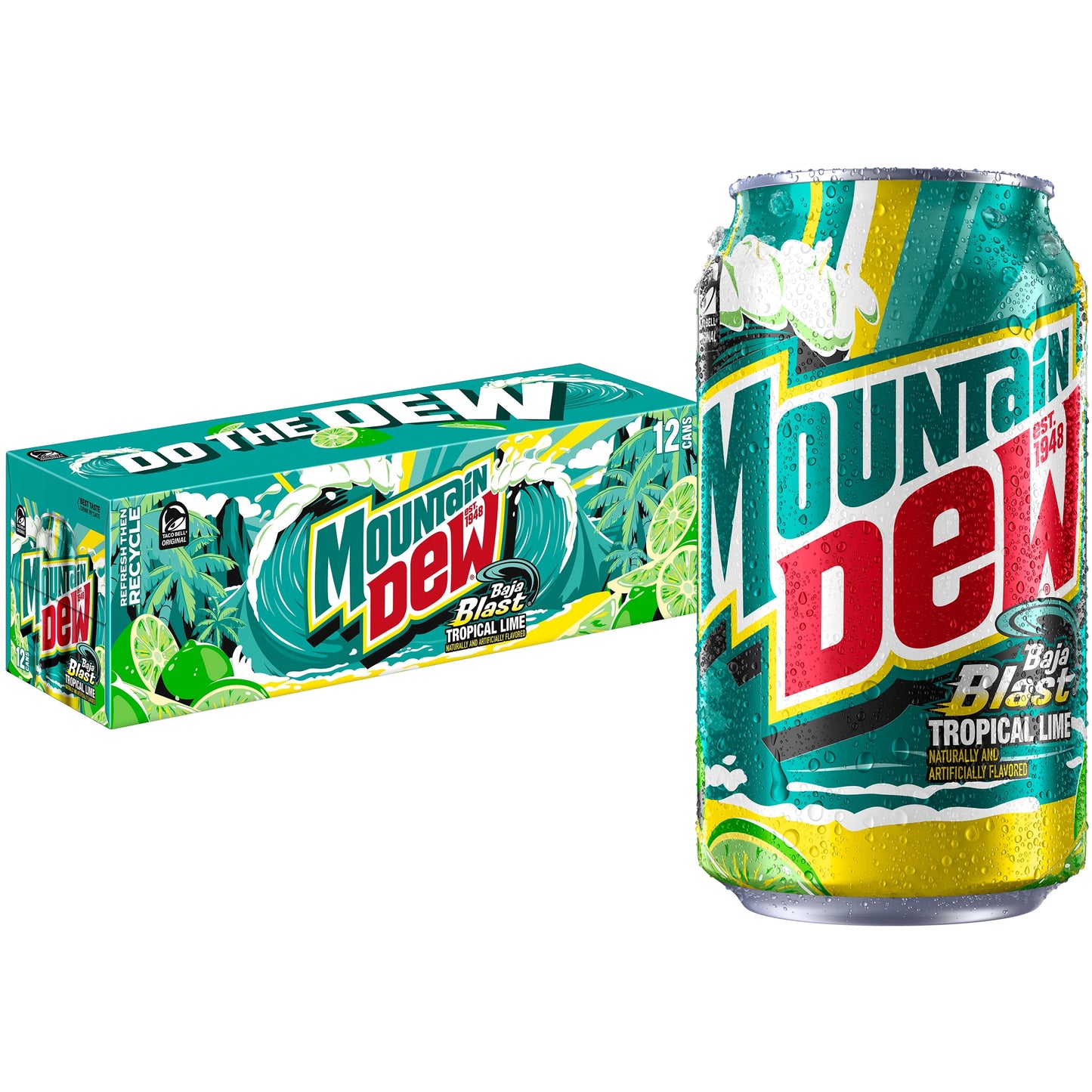 Mountain Dew Baja Blast Tropical Lime (Lata)